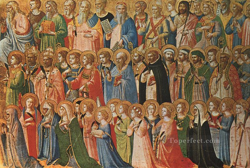Cristo glorificado en el tribunal del cielo religioso Fra Angelico Pintura al óleo